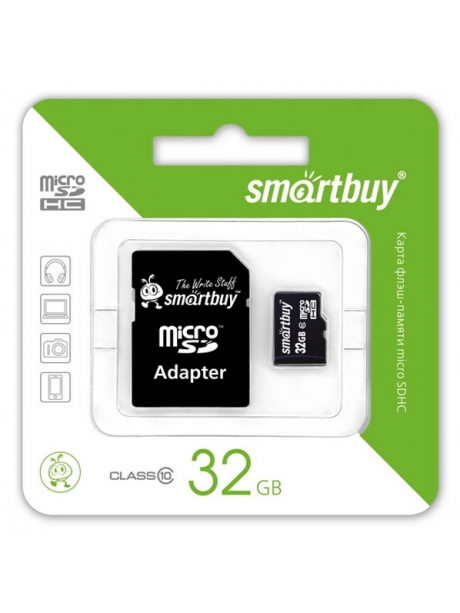 карта памяти SmartBuy 32Gb microSDHC Class 10 