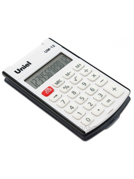 карманный калькулятор Uniel UM-12 black