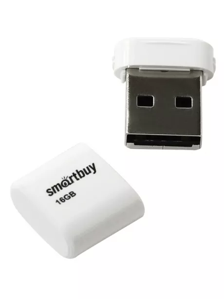 флешка USB SmartBuy LARA 16Gb white