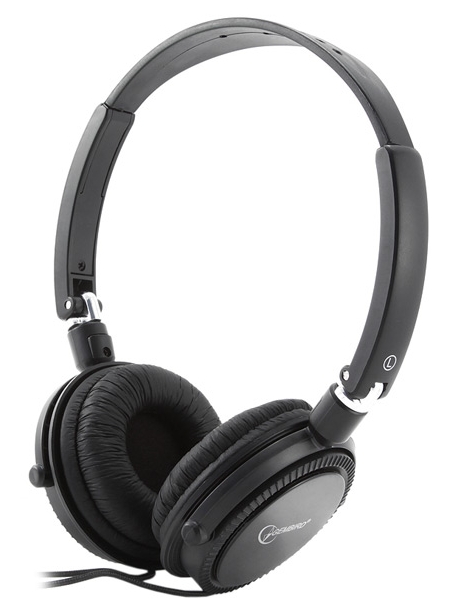 Складные наушники с микрофоном Gembird MHS-785 black