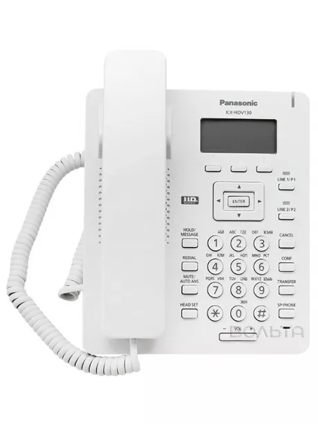 VoIP телефон Panasonic KX-HDV130RU white