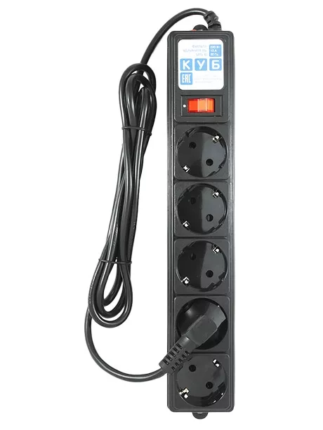 сетевой фильтр Power Cube SPG-B-15 5,0 м/5 black