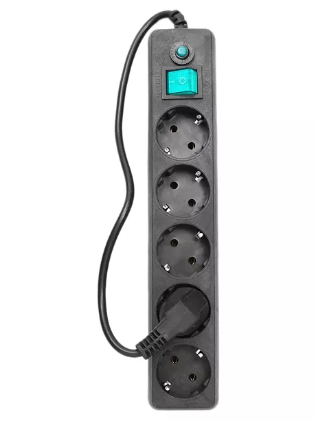 сетевой фильтр Гарнизон EHL-4 0,5 м/5 розеток черный