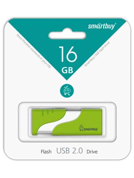 флешка USB SmartBuy Hatch 16Gb green