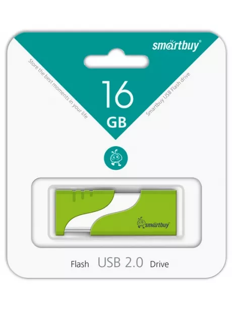 флешка USB SmartBuy Hatch 16Gb green