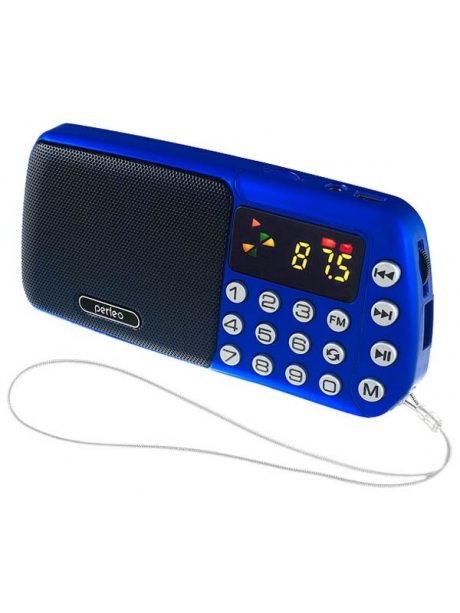 FM радиоприемник с mp3 плеером PERFEO i70 "Синица" синий