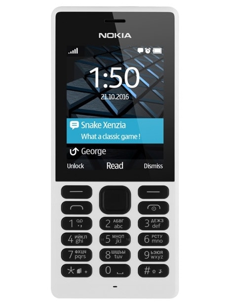кнопочный телефон с мощным аккумулятором Nokia 150 Dual white