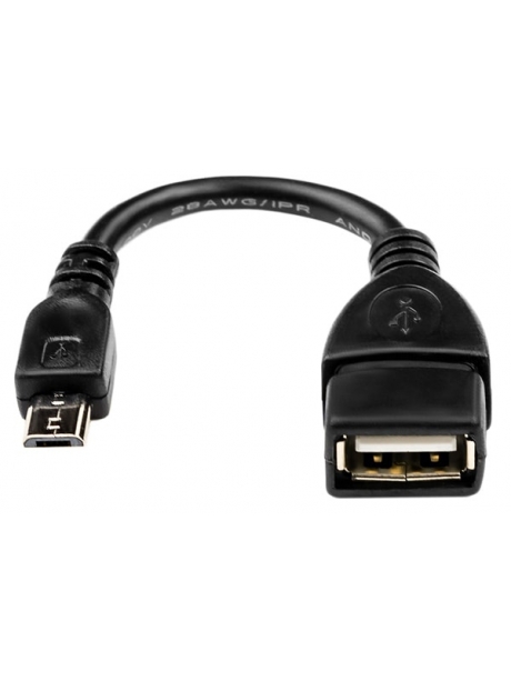 адаптер ATcom OTG USB > micro USB black