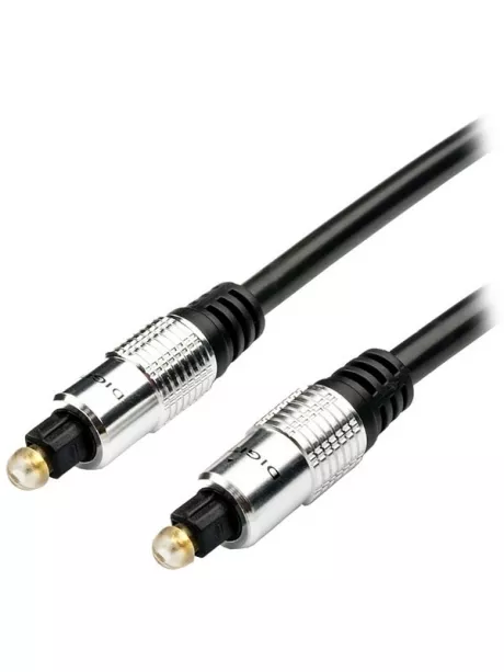 кабель оптический ATcom Toslink-Toslink 1.8м black silver