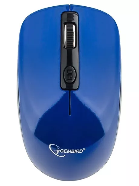 бесшумная беспроводная мышь Gembird MUSW-400 blue