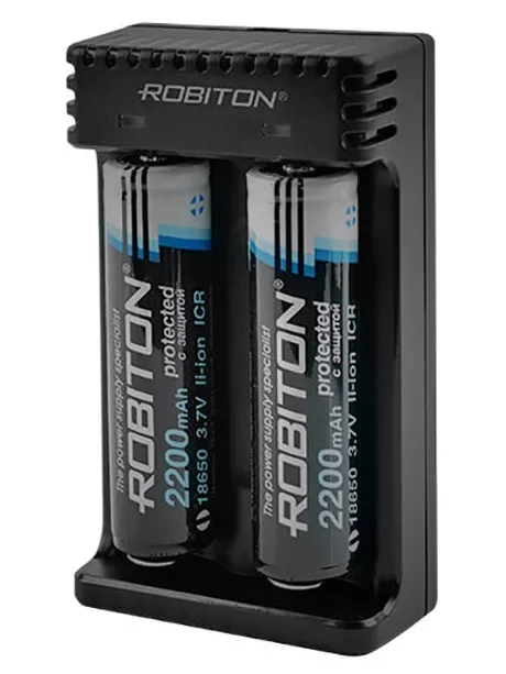 зарядное устройство для литиевых аккумуляторов Robiton Li-2 черный