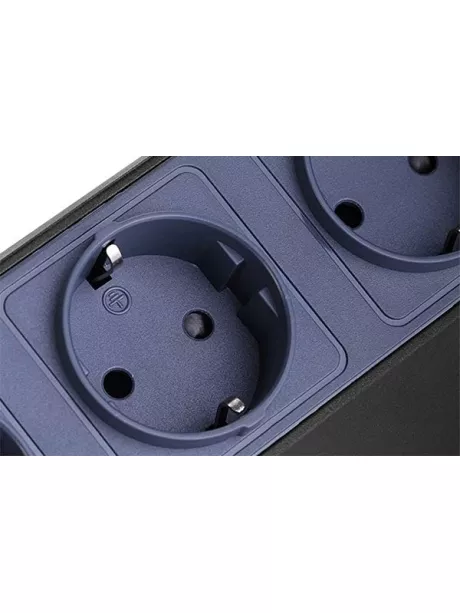 сетевой фильтр на 6 розеток Bestek EU power strip  MRJ6404 black blue