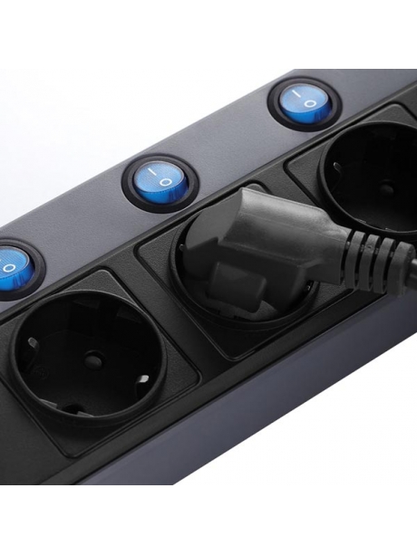 сетевой фильтр Bestek EU power strip MRJ4402 black