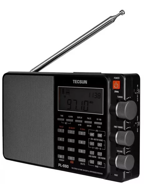всеволновый цифровой радиоприемник Tecsun PL-880 (export version) black