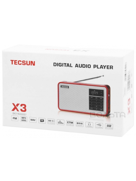 FM радиоприемник c MP3 плеером Tecsun X3 (export version) silver