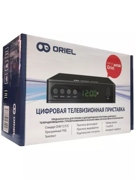 ТВ-тюнер DVB-T2 Oriel 415D black