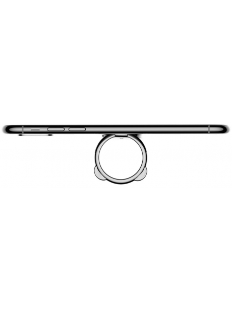 попсокет на телефон Baseus Bear Finger Metal Ring Grip Stand Holder black