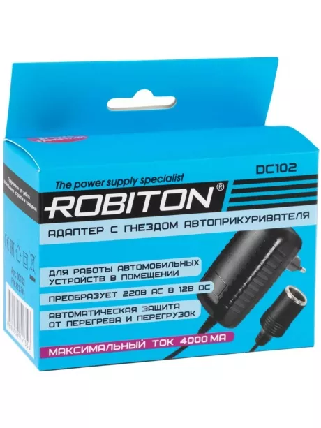 преобразователь напряжения 220>12 Robiton DC102 4000мА 