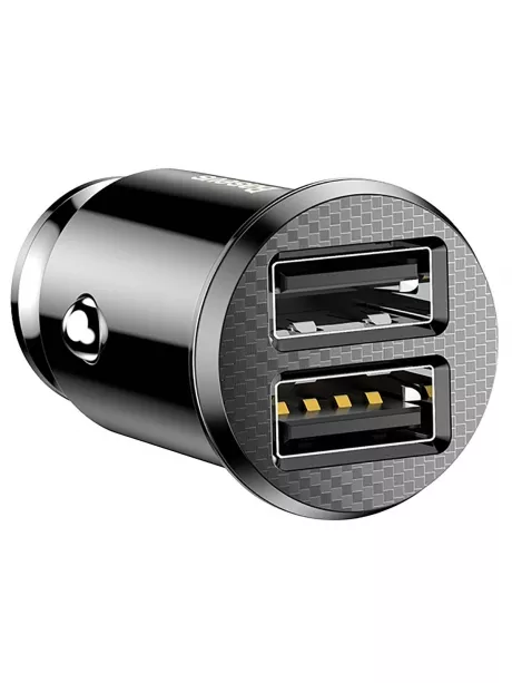 автомобильное зарядное устройство Baseus Grain black