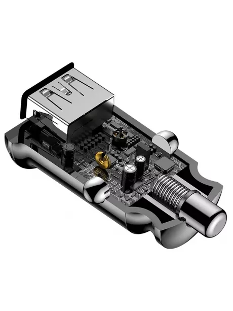 автомобильное зарядное устройство Baseus Grain black