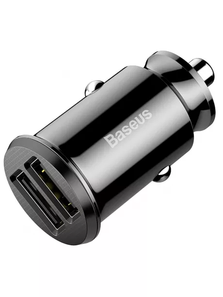 автомобильное зарядное устройство Baseus Grain black