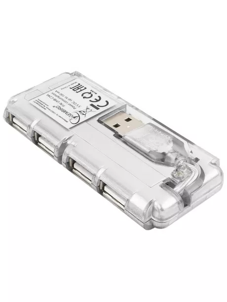 концентратор USB 2.0 Gembird UHB-C244 silver