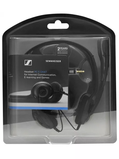 гарнитура для смартфона и ноутбука Sennheiser PC 5 CHAT black