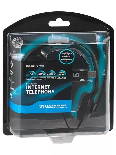 USB гарнитура для компьютера Sennheiser PC 7 USB black