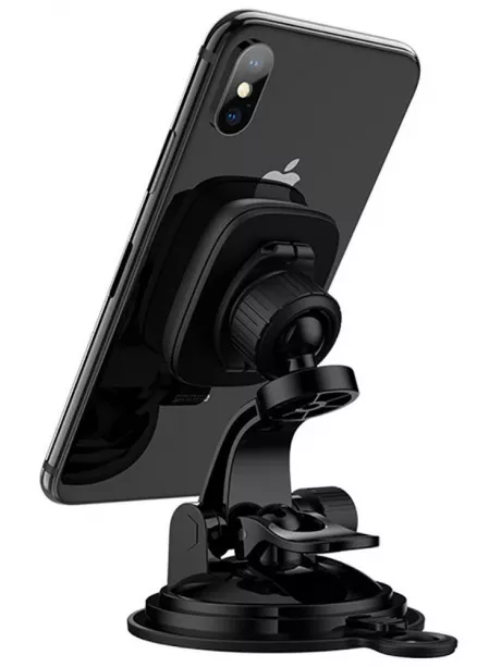 держатель на торпедо Hoco CA28 Happy journey series suction cup magnetic car holder black