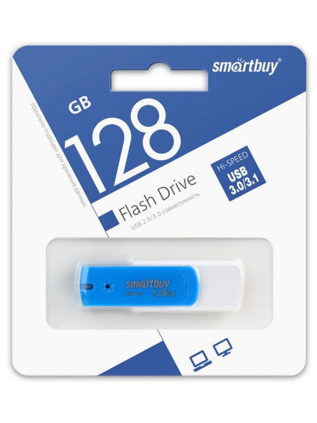 флешка USB 3.0 SmartBuy Diamond 3.0 128GB blue