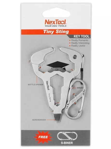 мультитул брелок NexTool Tiny Sting KT5008B silver