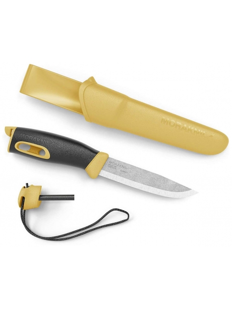 нож с огнивом Morakniv Spark yellow