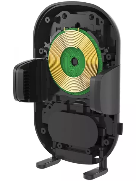 держатель смартфона с беспроводной зарядкой Arroys Vent-W1 Auto black