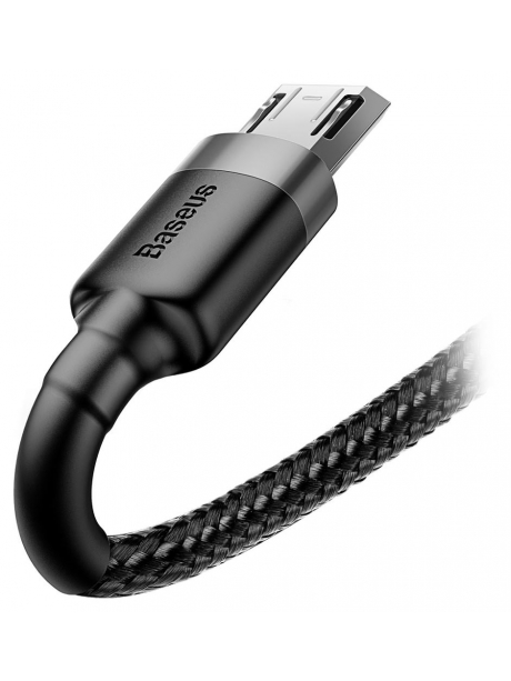 кабель передачи данных Baseus Cafule Cable USB For Micro 1.5A 2m gray + black