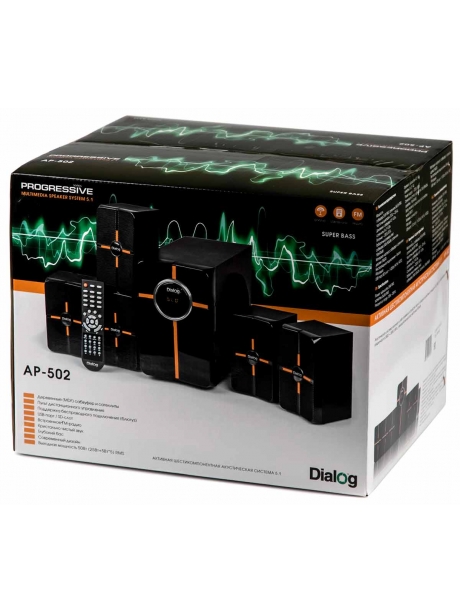 акустика 5.1 Dialog Progressive AP-502 black