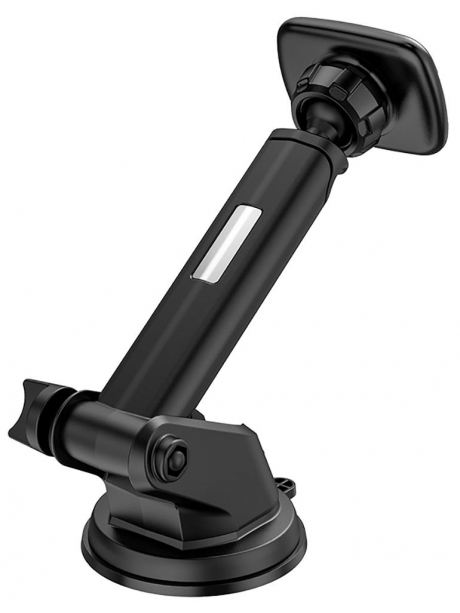 держатель на присоске со штангой Hoco CA67 Sagittarius series stretch magnetic car holder black