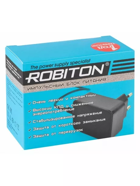 блок питания Robiton IR12-500S 5,5х2,1/12 (+) черный