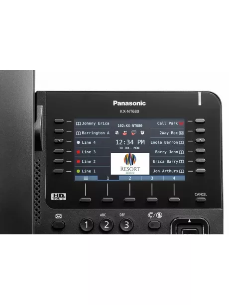 системный IP-телефон Panasonic KX-NT680RU black