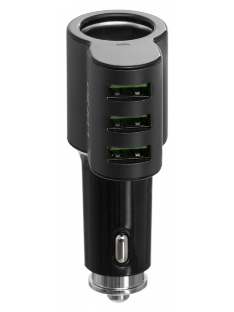 автомобильное зарядное устройство LDNIO АЗУ CM11 3USB*5,1A + Lightning cable black