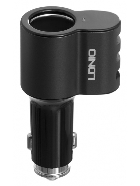 автомобильное зарядное устройство LDNIO АЗУ CM11 3USB*5,1A + Lightning cable black