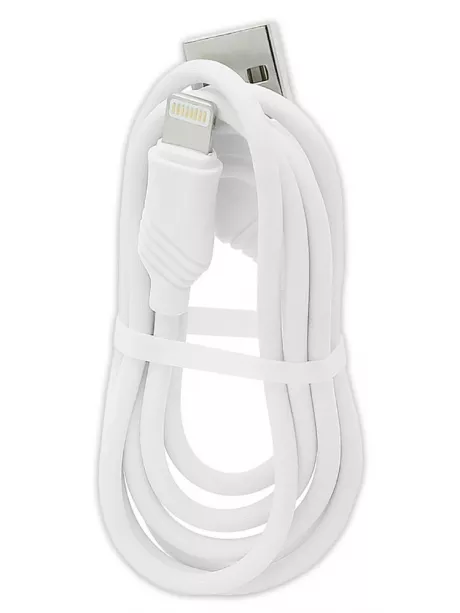 зарядное устройство Hoco C12 Smart dual USB charger 2.4A + Lightning cable white