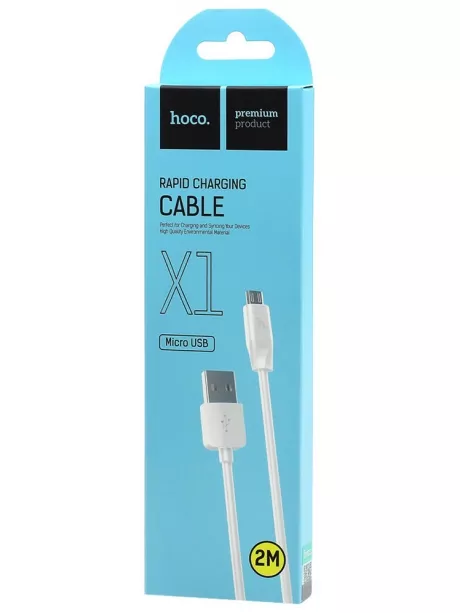 кабель передачи данных Hoco X1 micro 2m white
