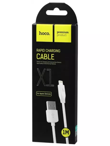 кабель передачи данных Hoco X1 Rapid lightning 1m white