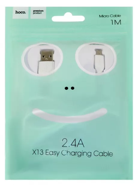 кабель передачи данных Hoco X13 micro 1m white