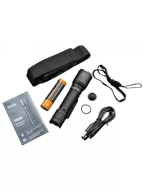 светодиодный фонарь Fenix TK06 черный