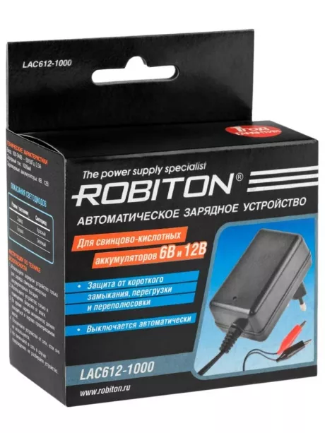 зарядное устройство для свинцовых аккумуляторов Robiton LAC612-1000 