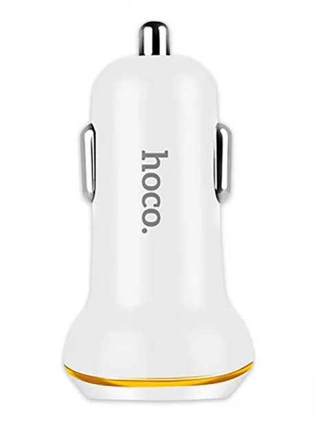 автомобильное зарядное устройство Hoco Z1 2USB 2.1A white
