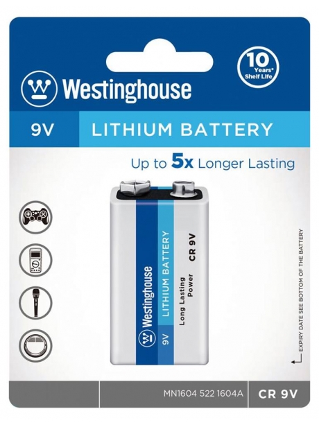 литиевая батарейка Крона Westinghouse CR9V Lithium-BP1 