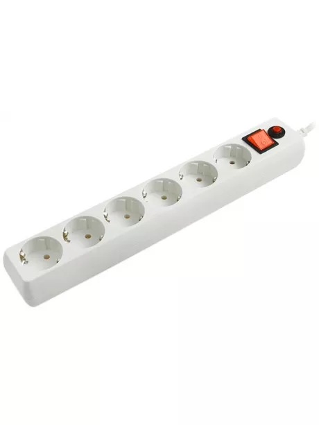 сетевой фильтр Гарнизон EH-15 5,0 м/6 розеток белый