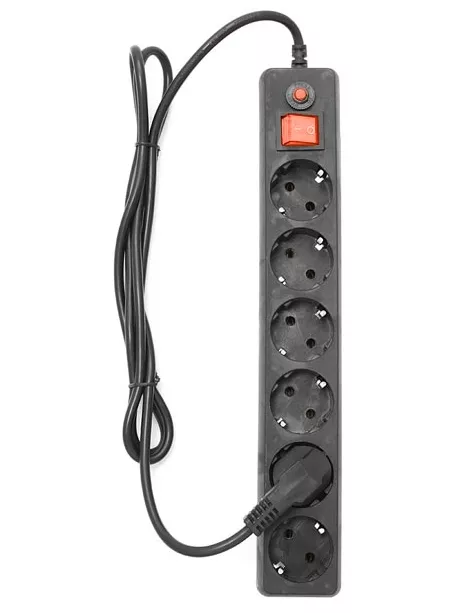 сетевой фильтр Гарнизон EH-15 5,0 м/6 розеток черный